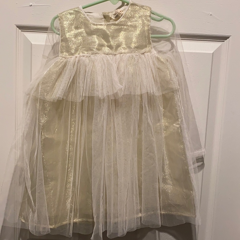 Jessica Simpson Girls Gold Dress